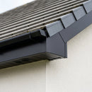 Aluminium Fascia Board Joint Cover V Return — RAL 9005 (in use)
