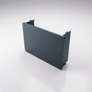 Aluminium Box Gutter Stop End 135 x 100mm — RAL 7016