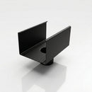 Aluminium Box Gutter Outlet 63mm Diameter 135 x 100mm — Textured Black