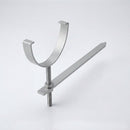 130mm Rise and Fall Gutter Bracket for Deepflow Aluminium System — RAL 9006