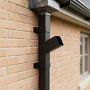 72x72mm Flush Joint Downpipe Branches — 92.5° & 112.5° — RAL 7021 / 112.5 Degrees (in use)