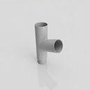 76mm Diameter Flush Joint Downpipe Branches — RAL 9006 / 112.5 Degrees