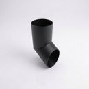 76mm Diameter Flush Joint Aluminium Downpipe Shoe — Textured Black