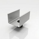 Aluminium Box Gutter Outlet 63mm Diameter 135 x 100mm — RAL 9006