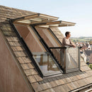 Double Balcony System 2220mm Triple Glazed Roof Window