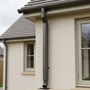 Flush Joint Aluminium Downpipe Length – 76mm Dia x 3m — RAL 7022 (in use)