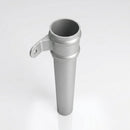 Traditional Aluminium Downpipe 76mm Diameter × 3m Eared Socket — RAL 9006