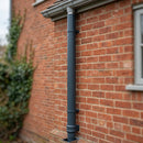 Flush Joint Aluminium Downpipe Length – 76mm Dia x 3m — RAL 7016 (in use)