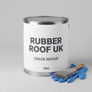 GRP crack repair kit tin with brush and gloves, RUBBER ROOF UK