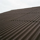 Van Dyke Brown Big 6 corrugated fibre cement roofing sheets on a stable block roof