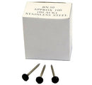 Light Gray Box Of 100 Polytop Nails Black