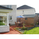 Dim Gray Rubber Roof Walkways Promenade Balcony Tiles - (500mm x 500mm x 30mm)